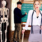 Second pic of Millie Morgan bangs her student in detention class