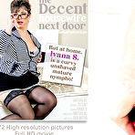 Fourth pic of Curvy housewife Ivana S. looks very decent, but is a dirty mature nympho at home dreaming of cock! - Free Mature.nl content