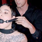 First pic of Saba Lapiedra enjoys a kinky and wild threesome with two guys in the dungeon