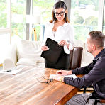 First pic of Emily Pink concludes her private lesson with an intense double penetration pounding