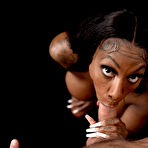 Second pic of Ebony Mystique seduces her date with her huge fake boobs and juicy bubble butt