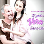 Fourth pic of Naughty teen Vera V. Seduces her stepdad for a secret sexaffair with him in the kitchen - Mature.nl