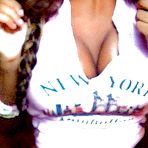 Second pic of Busting out of her outfits while flaunting her cleavage