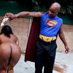Fourth pic of Super Nigga bones two hot black big booty bitches