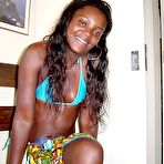 First pic of Tight-body black Latina shows off her perfect ass and a big face-load of cream