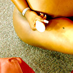 Second pic of Black woman Shanel grabs her pussy by toy