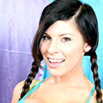 First pic of Cute teen Kenzi Marie shows off her barely legal pussy in pigtails and socks