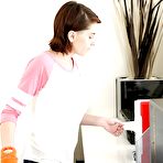 First pic of Teen secretary Anabelle flashing upskirt underwear in the office