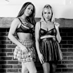 First pic of Beth Morgan and her lesbian lover unleash their great tits in nylons