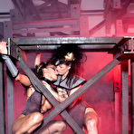 First pic of Bisexual chicks Lana and Irina have threesome sex in futuristic outfits