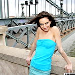 First pic of Ann Marie flashes her tits in public before getting on her knees for a blowjob