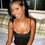 First pic of Black girl Hydie Waters gets naked before pleasuring a white dick in POV mode