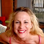 Second pic of Older blonde woman Summer riding cock to cumshot finale in sexy lingerie