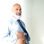 Fourth pic of Amateur woman Reckless Temptation gives an older man oral sex