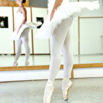 First pic of Brunette ballerina Betzz seduces her man friend in her dance outfit