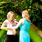 Fourth pic of Spying on two girls getting dressed after having lesbian sex under the sun