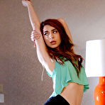 First pic of Teen babe Joseline Kelly undressing for masturbation of ginger pussy