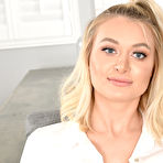 First pic of Horny blonde Natalia Starr unveils her enhanced tits before a finger fuck