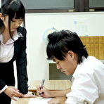 First pic of Japanese secretary Michiru Ogawa sports a creampie after sex at work