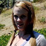 Second pic of Preggo redhead Hydii May bares her swollen boobs & belly in the desert sun