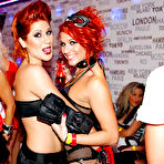 First pic of Stupendous chicks have some pussy lick fun at the wild party