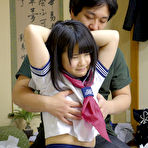 First pic of Japanese student Ami Oya receives a creampie during a fuck