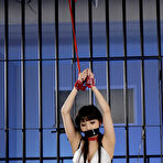First pic of Japanese sex slave Rei Mizuna gets gangbanged while in a holding cell