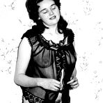 First pic of 2 vintage era models show off their hairy pussies in garters and hose