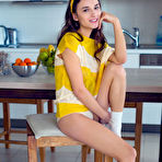 First pic of Skinny teen Gloria Sol gets totally naked in a tempting fashion