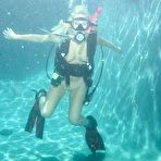 Second pic of Arousing blonde diver Angelina Ashe enjoys a hard underwater fucking