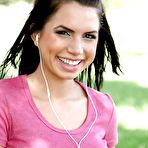 First pic of Peachy Micah Moore strips off her shorts to touch her wet pussy