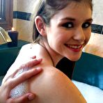 First pic of Lara Brookes gets her hairy cunt cocked up and takes a cumshot on her belly