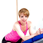 First pic of Pleasant mature woman Maria looks at reflection of her cunt in mirror