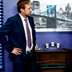 First pic of Busty blonde secretary Alix Lynx seducing her boss with blowjob