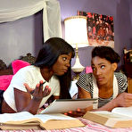 First pic of Lesbian sistas conclude lezdom play with a strapon anal fuck