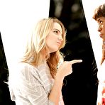 First pic of Steamy hot interracial lesbian sex with hotties Ana Foxxx and Kenna James