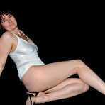 Fourth pic of Older amateur Hotmilf exposes her shaved pussy during a solo show