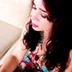 First pic of Spicy as hell curly-haired brunette Sable is touching her little hole