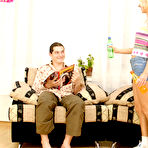 First pic of Blonde teen has sex with her boyfriend in socks and sneakers