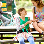 First pic of First time lesbians Kenji and Nora tribbing hairy cunts to orgasm