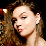 First pic of Nice Russian teen Tammi Lee slips off a black dress for confident nude poses