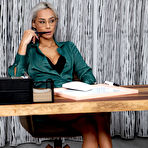 First pic of Platinum blonde secretary Veronica Leal seduces and fucks her boss