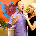 First pic of Blonde woman Tara Holiday seduces a married man during piano lessons