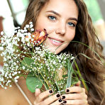 First pic of Sweet teen Mango A hops onto kitchen counter to show her beautiful nude body