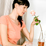 First pic of Over 30 woman Ninpha releases her natural pussy from fishnet pantyhose