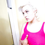 First pic of Blonde whore Jena Ivory sucking huge black cock before cunt pounding