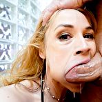 First pic of Blonde MILF Sarah Vandella has her makeup run while being throat fucked