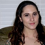 First pic of Brunette girl Akira showcases her trimmed pussy during her nude debut