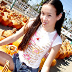 First pic of Teen babe with small tits Amai Liu masturbates her sweet cunt