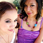 First pic of Lesbian teen Amai Liu stripping to get naughty with her girl